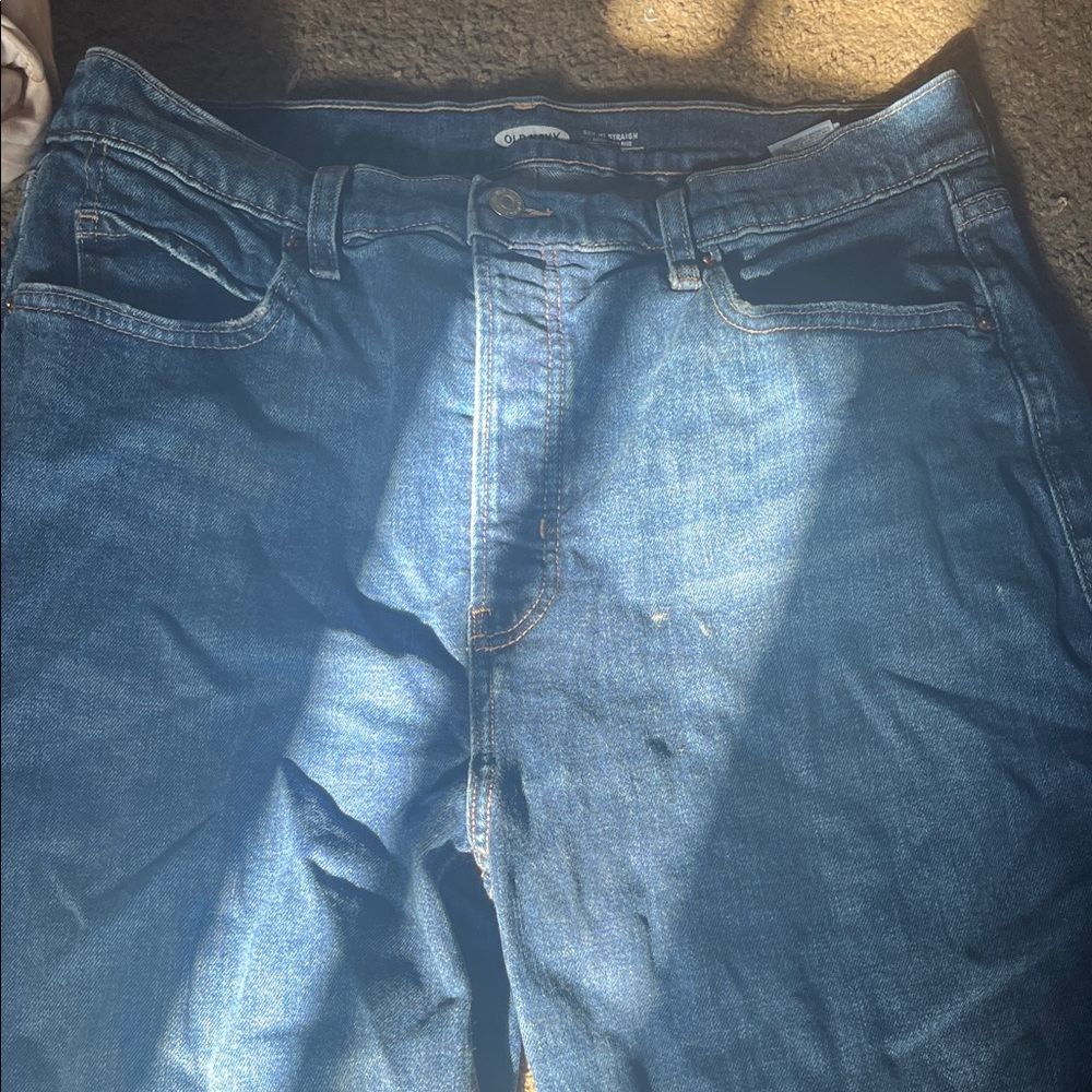 Old Navy Relaxed Fit Denim Jeans - Dark Blue